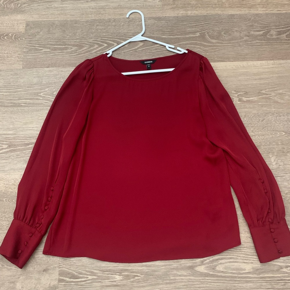 Express Deep Red Blouse